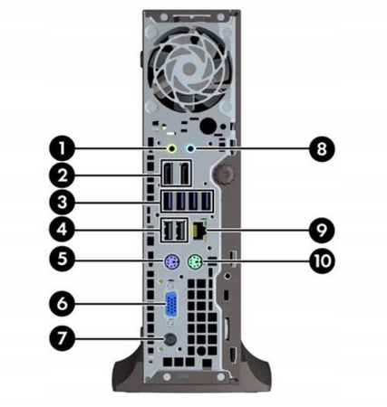 Komputer stacjonarny mini-pc HP ELITE 8300 USDT i5-3470s 8GB 256GB SSD