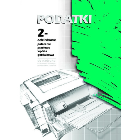 PODATKI - PRZELEW/WPŁATA 2-ODCINKI A4. 100 ARKUSZY (OFFSET) MICHALCZYK I PROKOP