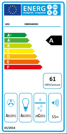 Okap ścienny AEG DBB5660HM