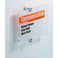 TABLICZKA INFORMACYJNA 210 X 297 MM DURABLE CRYSTAL SIGN